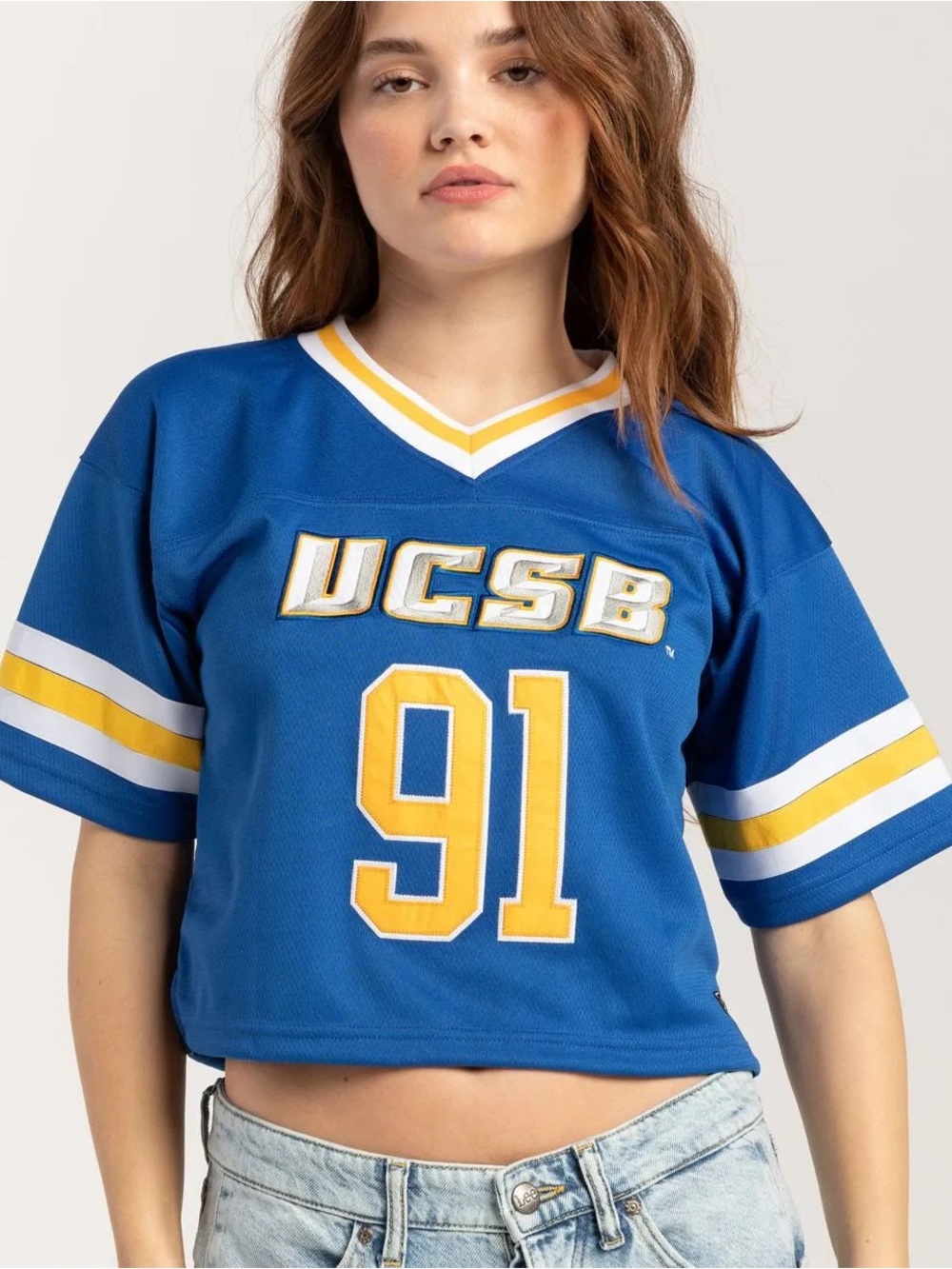 Hype And Vice UCSB Football Jersey Embroidered Size L EUC - Picture 2 of 7